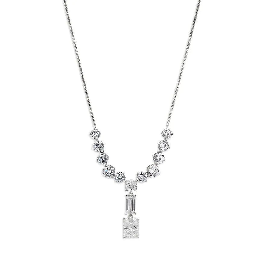 18K Gold-Plated Tassel Zircon Cuban Chain Necklace