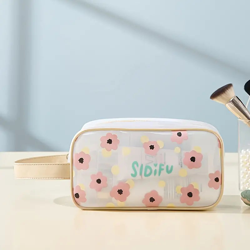 Translucent Waterproof Makeup Bag Toiletry Organizer