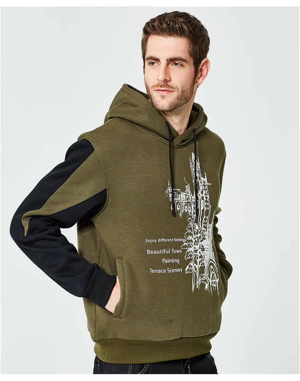 Men's Casual Hoodie - Trendy Youth Fashion Wear