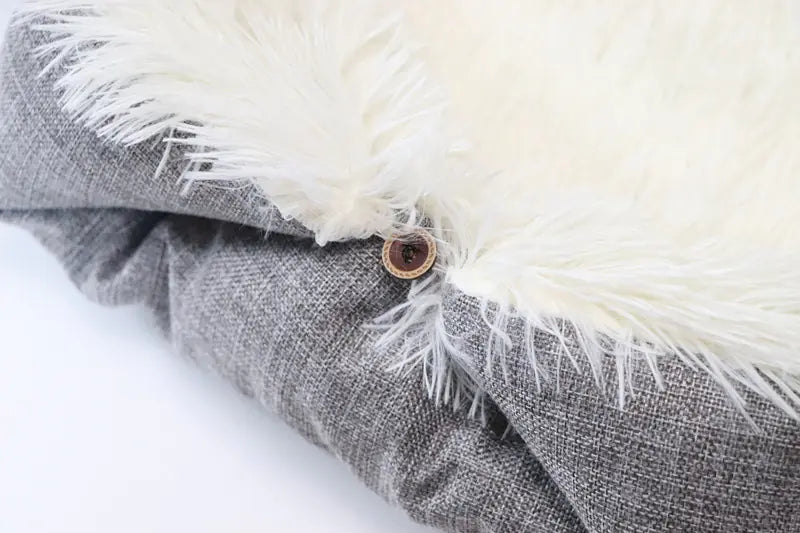 Dual-Use Cat Bed with Sleep Blanket and Tunnel