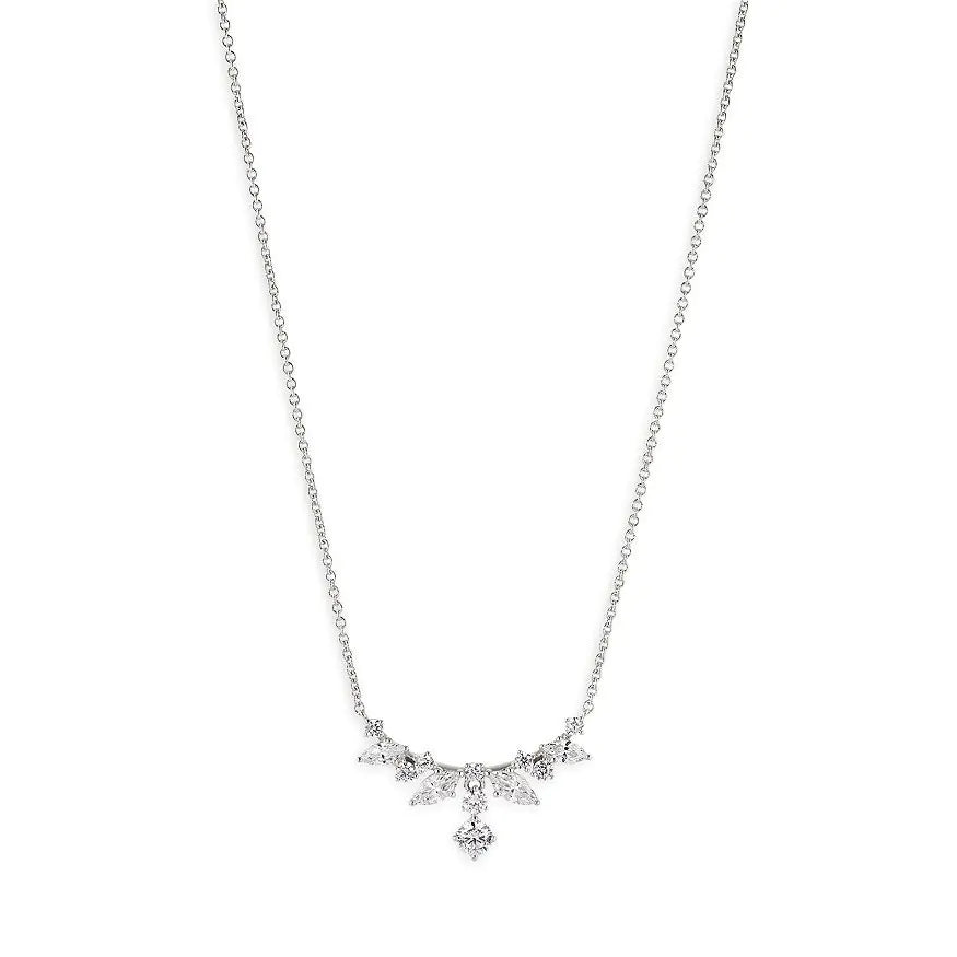 18K Gold-Plated Tassel Zircon Cuban Chain Necklace