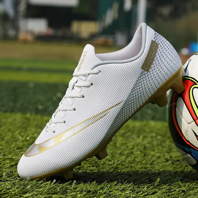 Men's Microfiber Soccer Shoes for Outdoor Sports