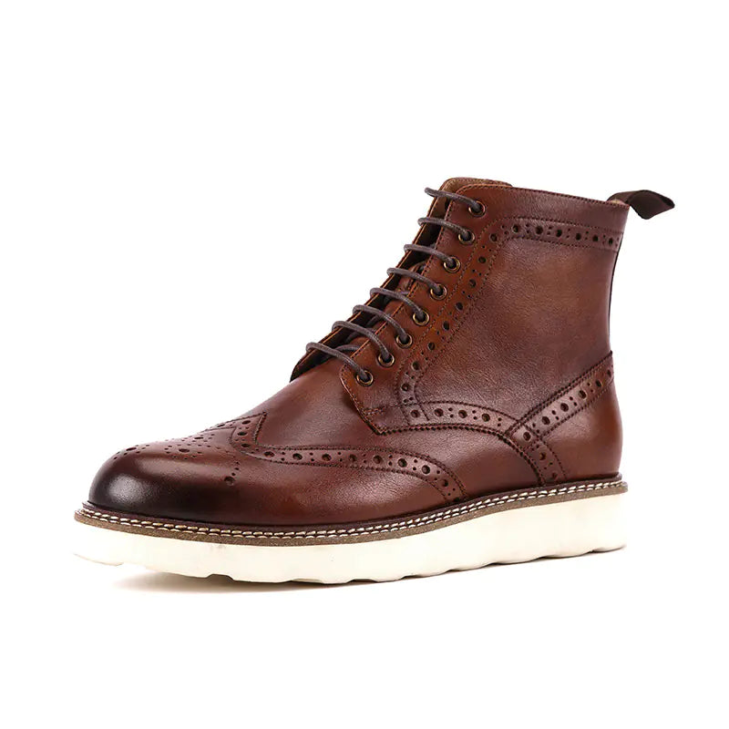 Men's British Style Leather Martin Boots