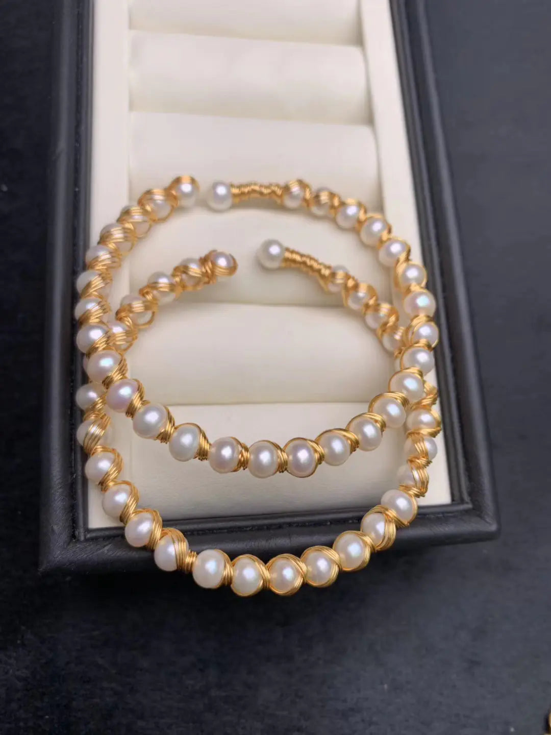 14K Gold-Plated Natural Deep Sea Pearl Bracelet