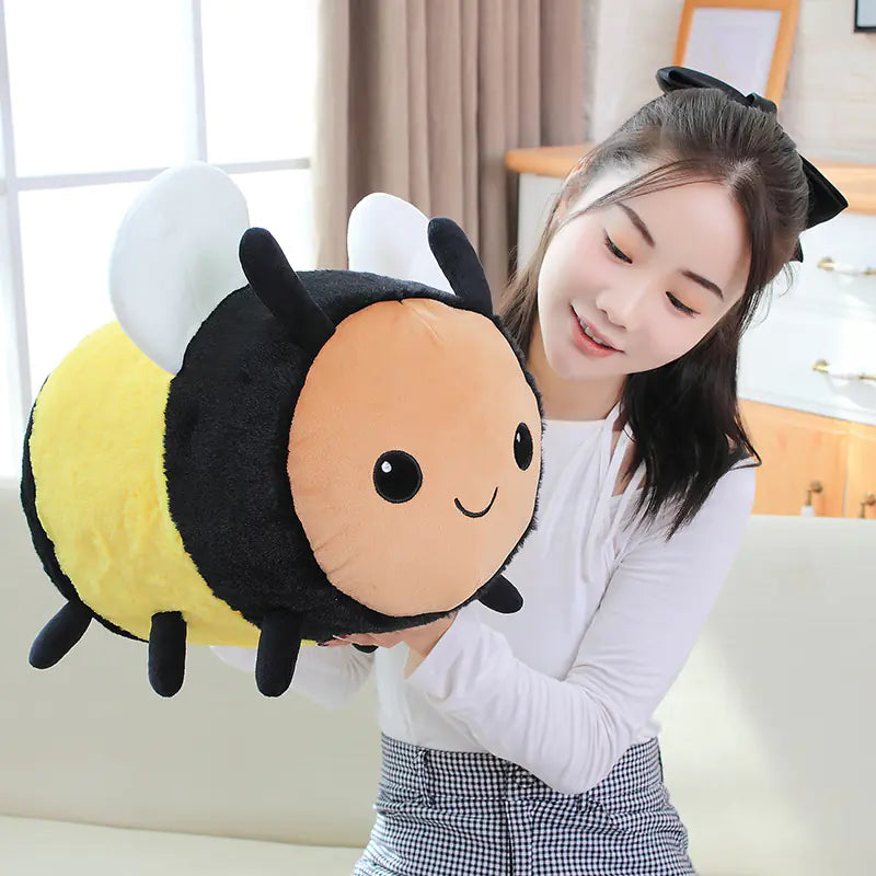 Cartoon Bee Ladybug Plush Toy for Kids and Gifts