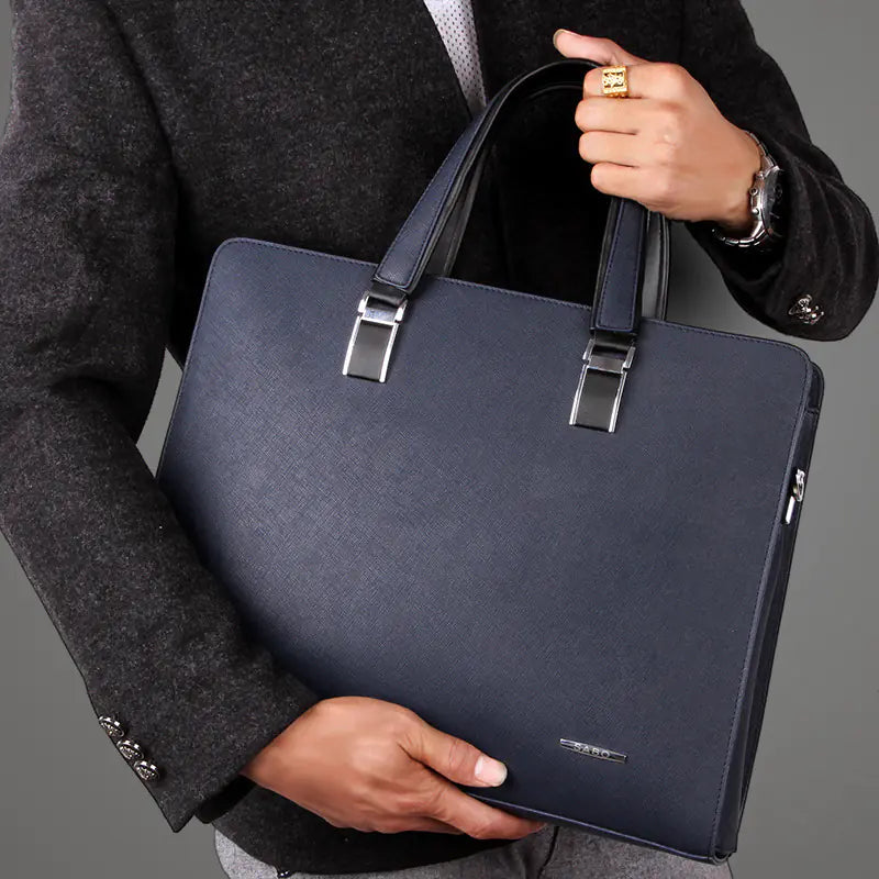 Men's Genuine Leather Briefcase for Laptop