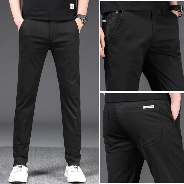 Men's Casual Pants - Stretch Loose Business Casual Style
