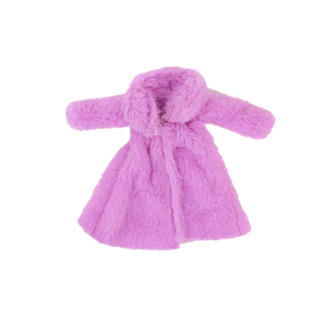 Plush Coat Accessories for 26-30cm Barbie Dolls
