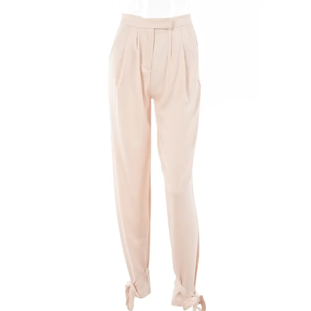 Women's High-Waisted Trousers with Tapered Legs