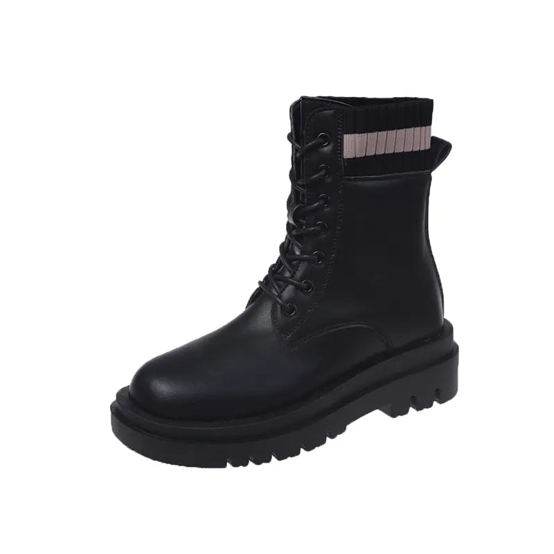 Botas Martin de suela gruesa de moda para mujer para el otoño