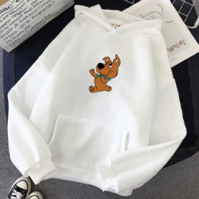 Korean Plus Velvet Hooded Sweater for Women