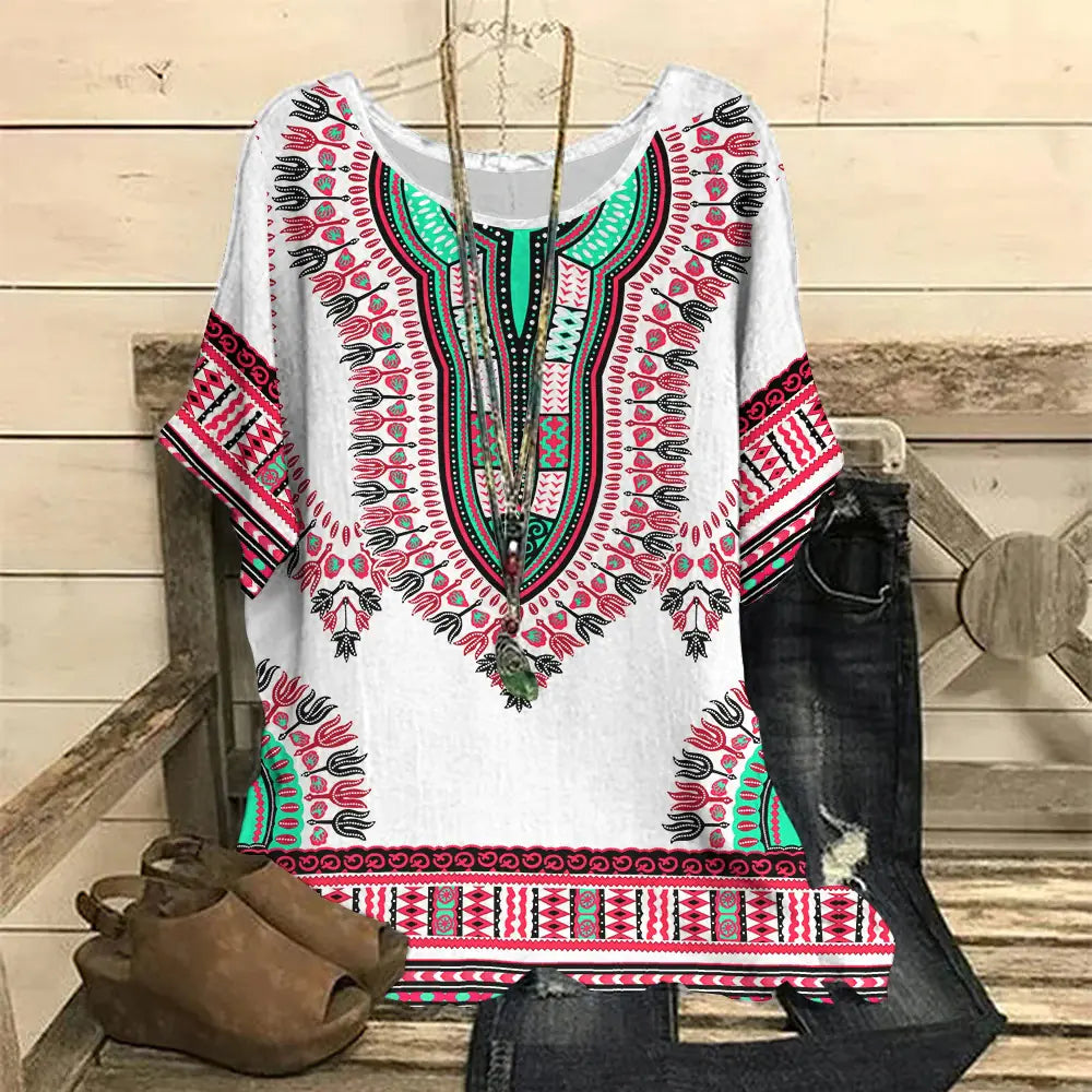 Floral Women's T-Shirt (Casual)