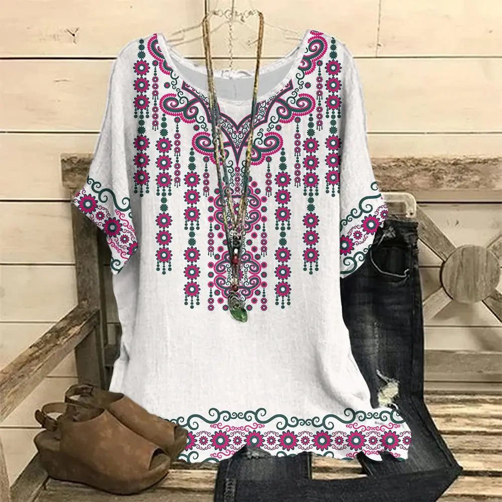 Floral Women's T-Shirt (Casual)