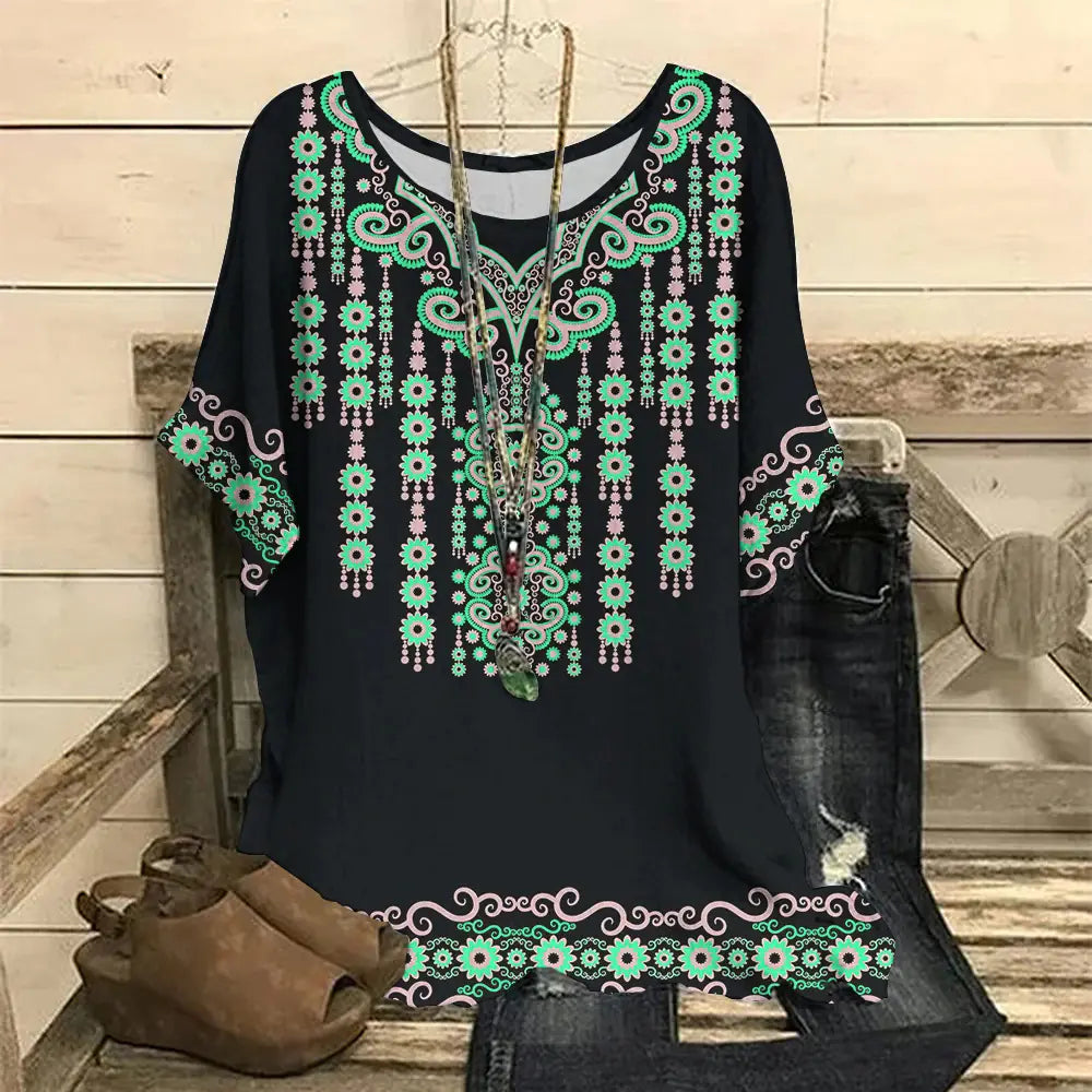 Floral Women's T-Shirt (Casual)