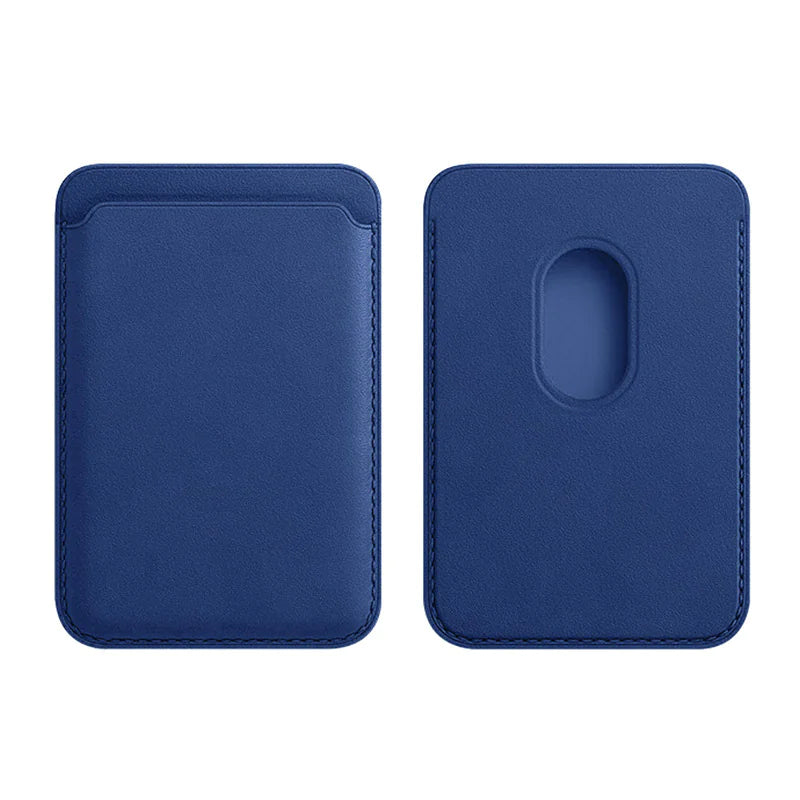 Magnetic Leather Card Holder Holder