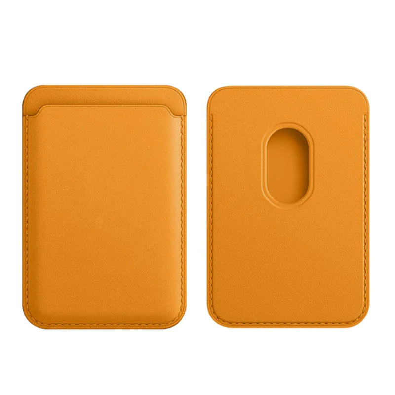 Magnetic Leather Card Holder Holder