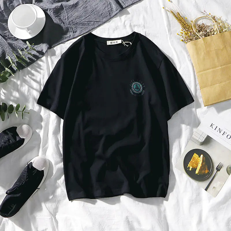 Summer Men's Short Sleeve T-Shirt with Trendy Print