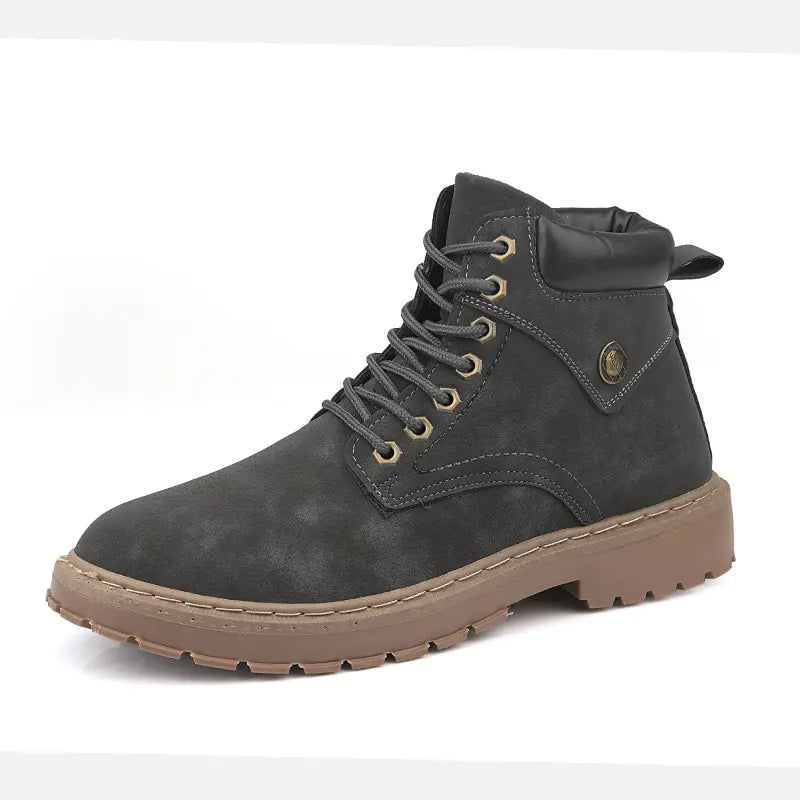 Botas de estilo británico con puntera redonda para hombre