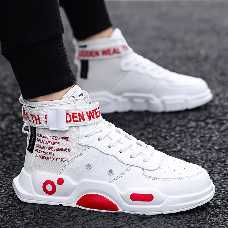 High-Top Casual Sneakers for Men, Size 45-46