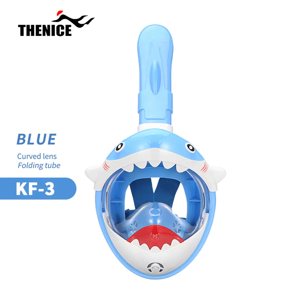 THENICE Kids Full Dry Snorkel Mask for Swimming