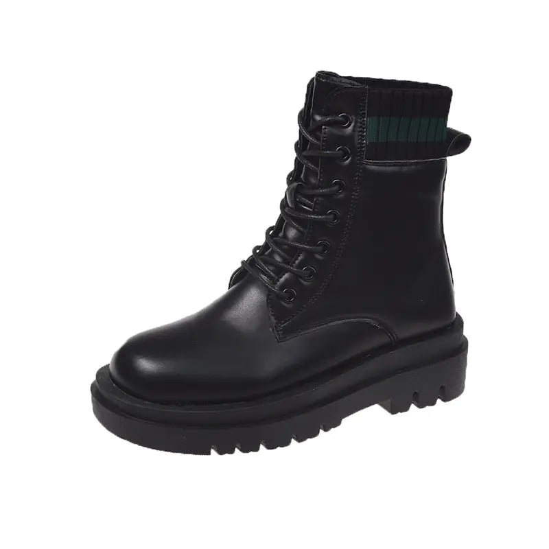Botas Martin de suela gruesa de moda para mujer para el otoño