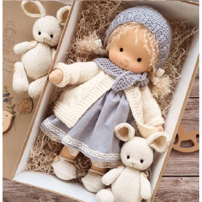 Handmade Mini Dress-Up Doll DIY Gift Box Set