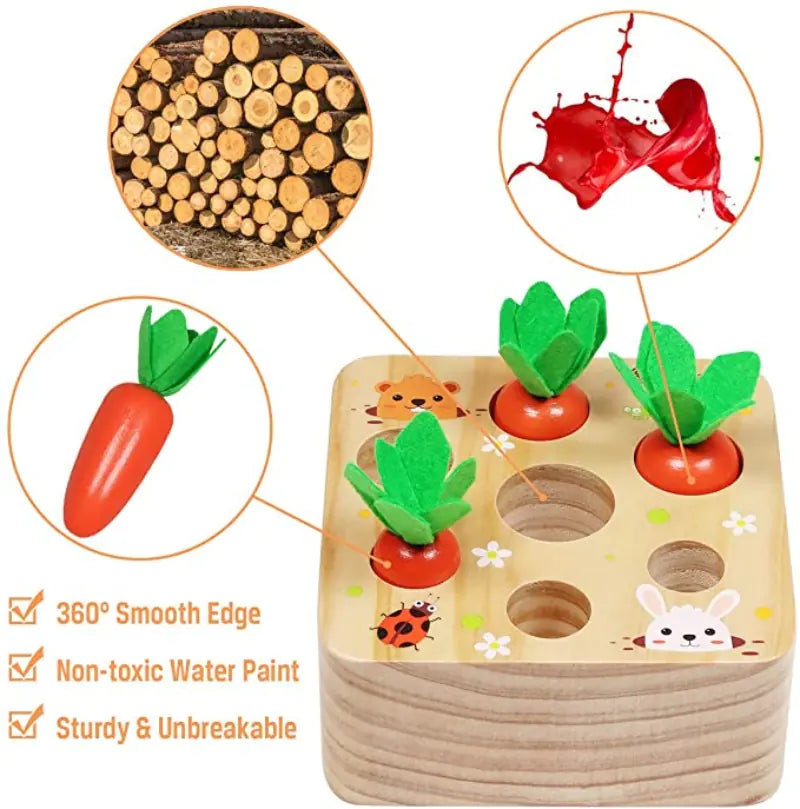 Children's Magnetic Fun Fishing Carrot Game Toy