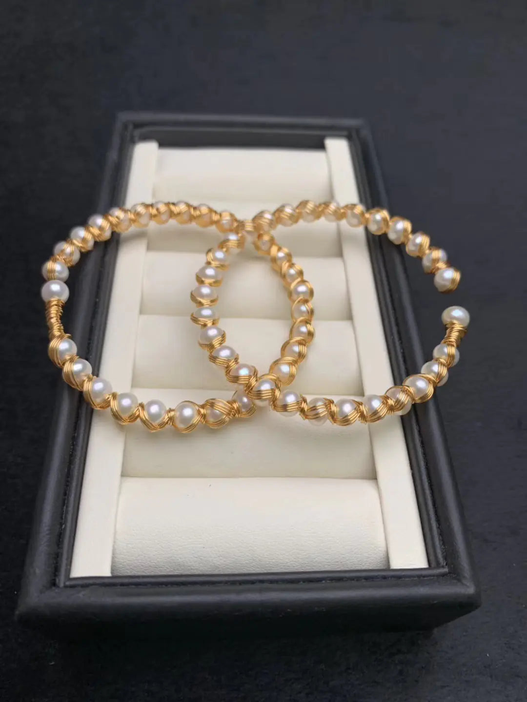 14K Gold-Plated Natural Deep Sea Pearl Bracelet
