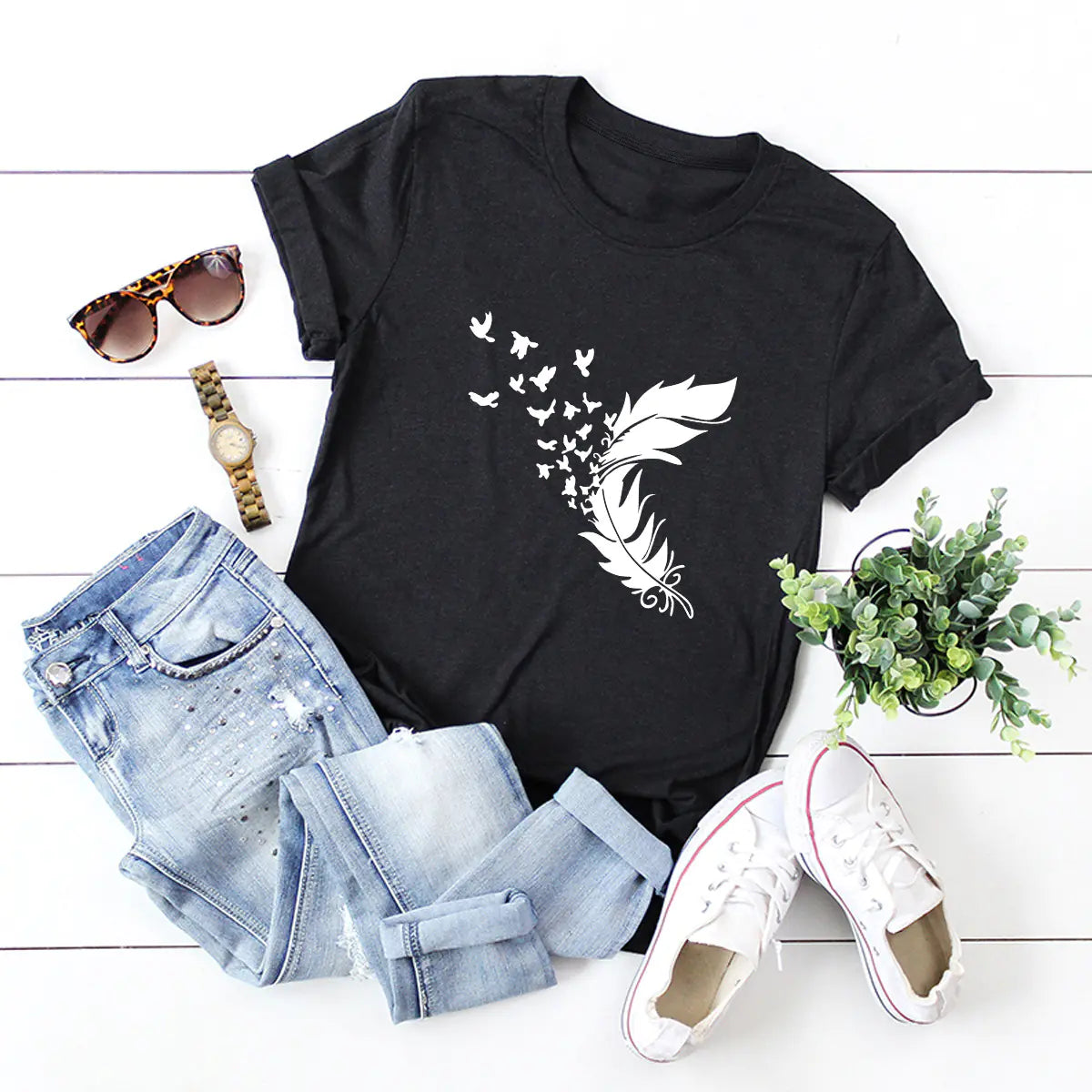 Trendy Women's Cotton T-Shirt