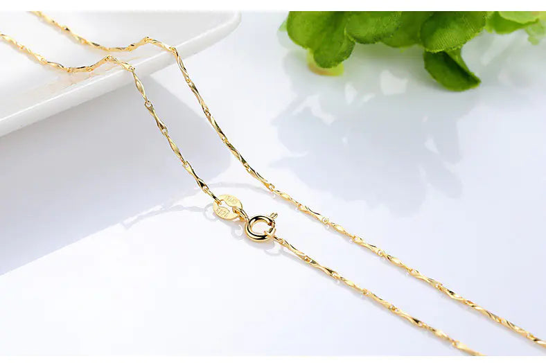 18K Gold Plated Necklace - Choker Style