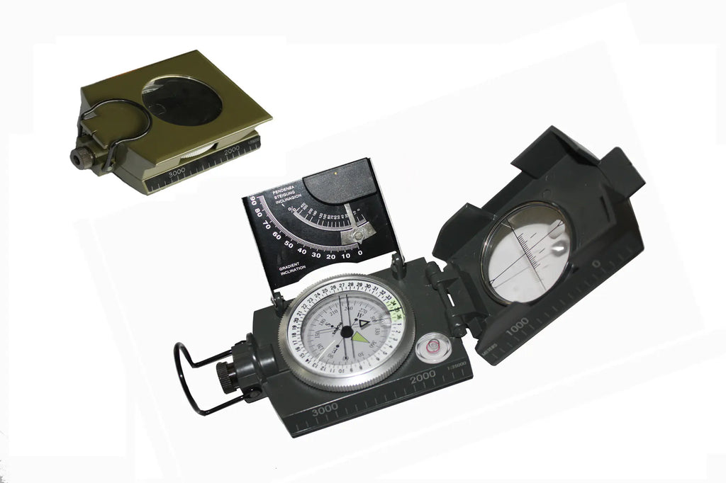 Compass and Inclination Meter with Degree Scale
