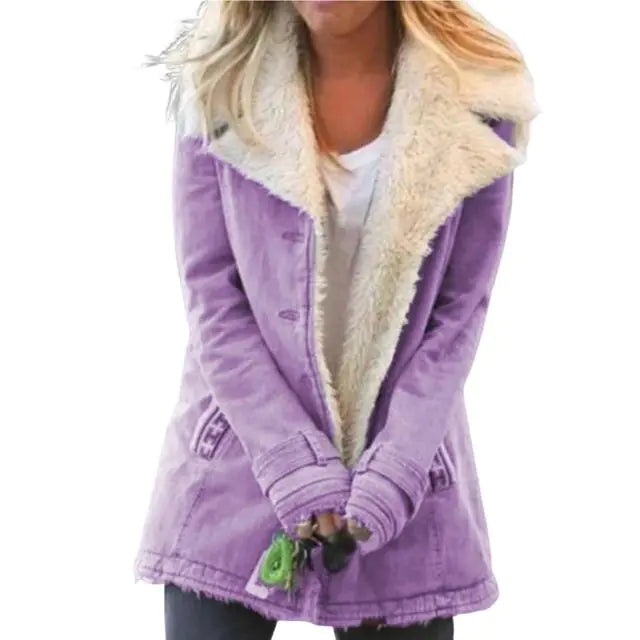 Thick Warm Hooded Parka Jacket for Women