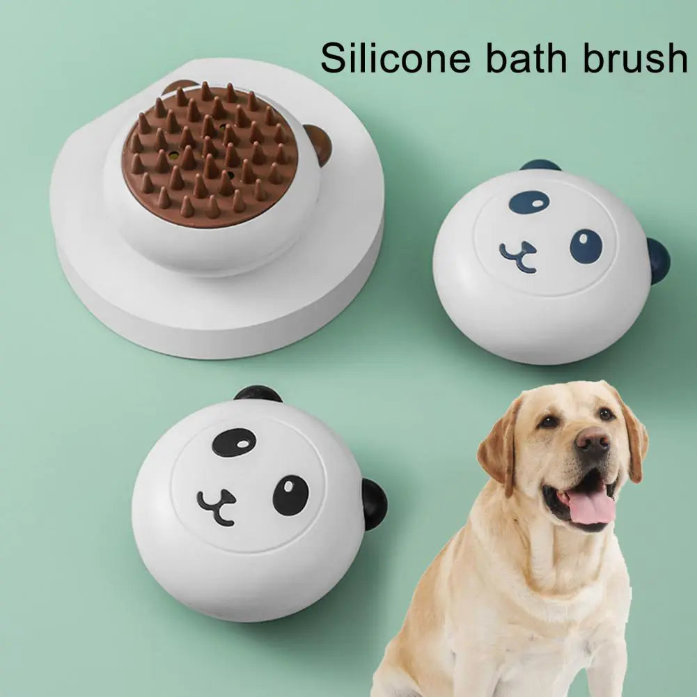 Silicone Dog Bath Brush with Soft Teeth for Pets