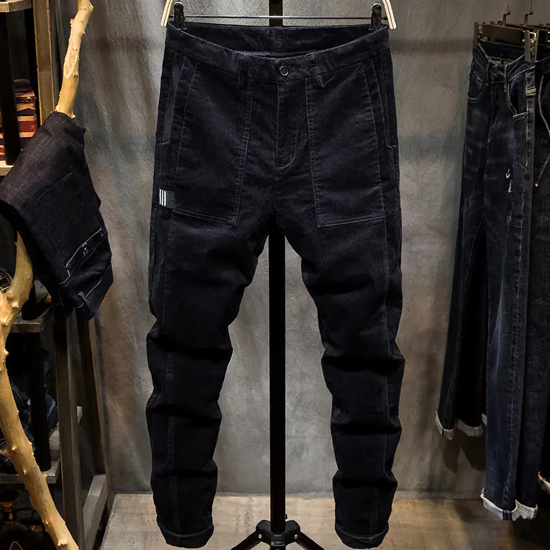 Men's Slim Fit Corduroy Stretch Casual Pants