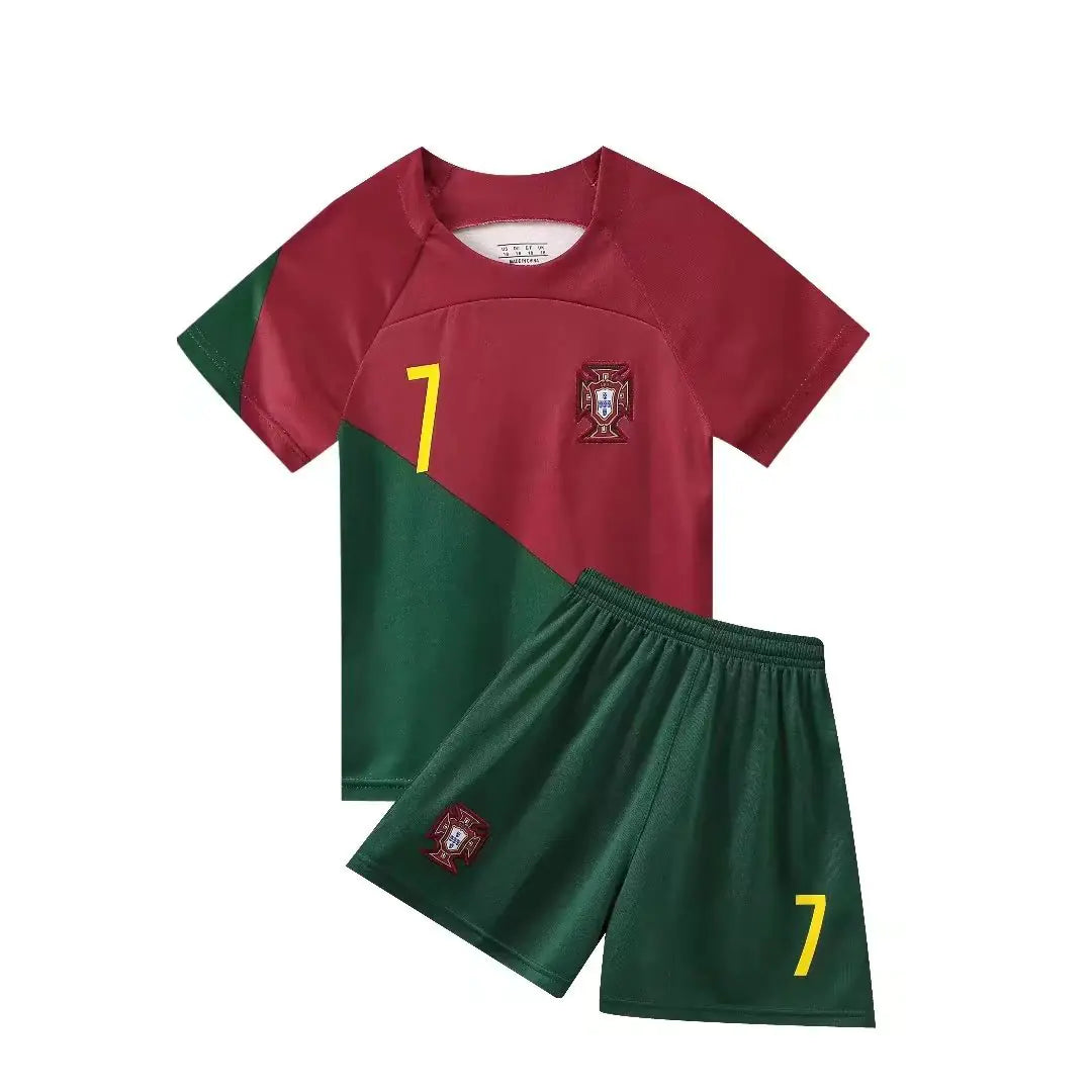 Portugal Home 22-23 Ronaldo #7 Soccer Jersey Set