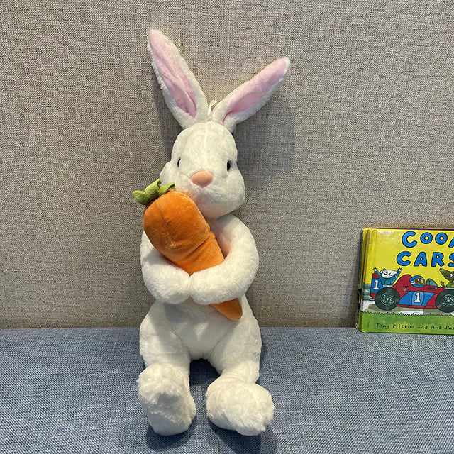 Cute White Rabbit Plush Toy for Easter Decor