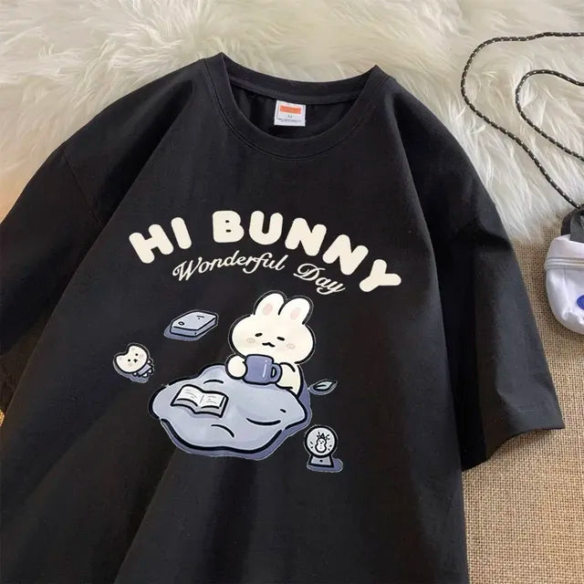 Trendy Short Sleeve Women's Cotton T-shirts