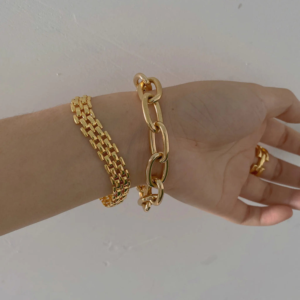 Choker Necklace 18K Gold Plated for Summer Vintage Style