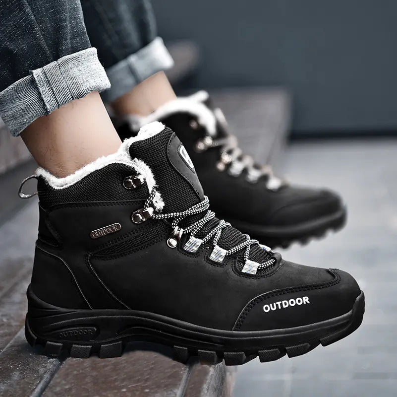 Men's Breathable Waterproof High-Top Hiking Shoes 45-46