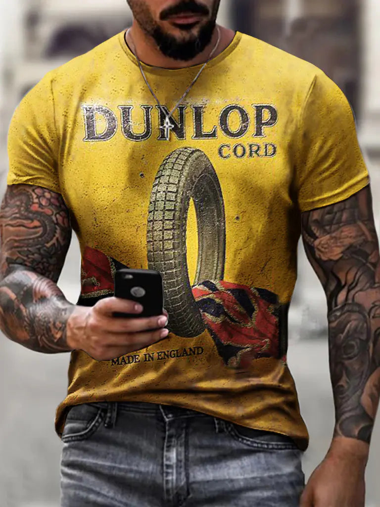 Men's Short Sleeve T-Shirt 3D Digital Print GULF