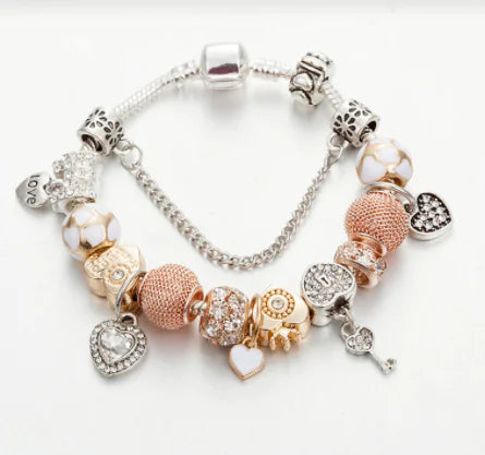 "DIY Diamond Beaded Bright Love Bracelet"