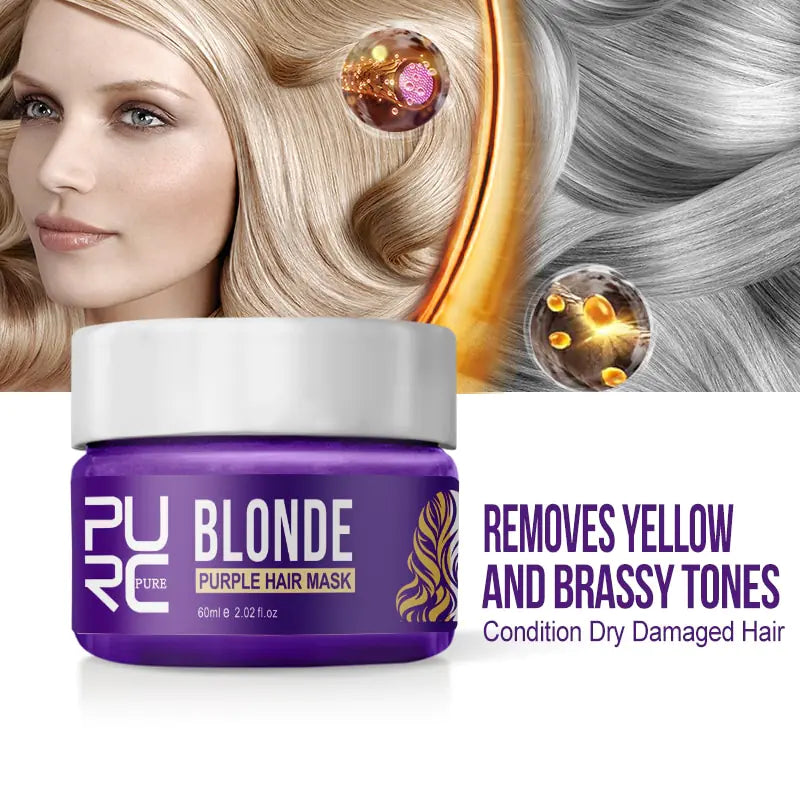 Color Locking Purple Hair Mask 60g for Hair Care