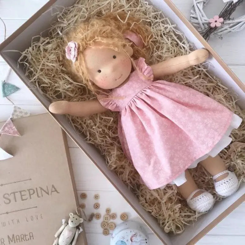 Handmade Mini Dress-Up Doll DIY Gift Box Set