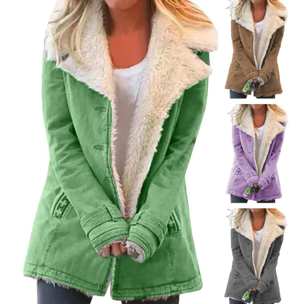 Thick Warm Hooded Parka Jacket for Women