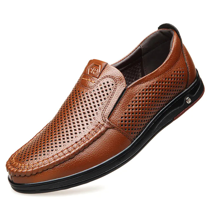 Men's Genuine Leather Breathable Casual Shoes (Size 45-46)