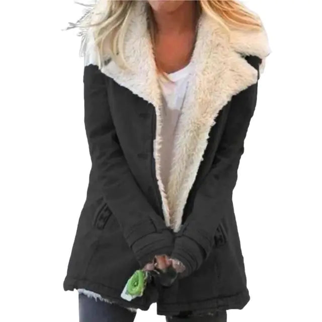 Thick Warm Hooded Parka Jacket for Women