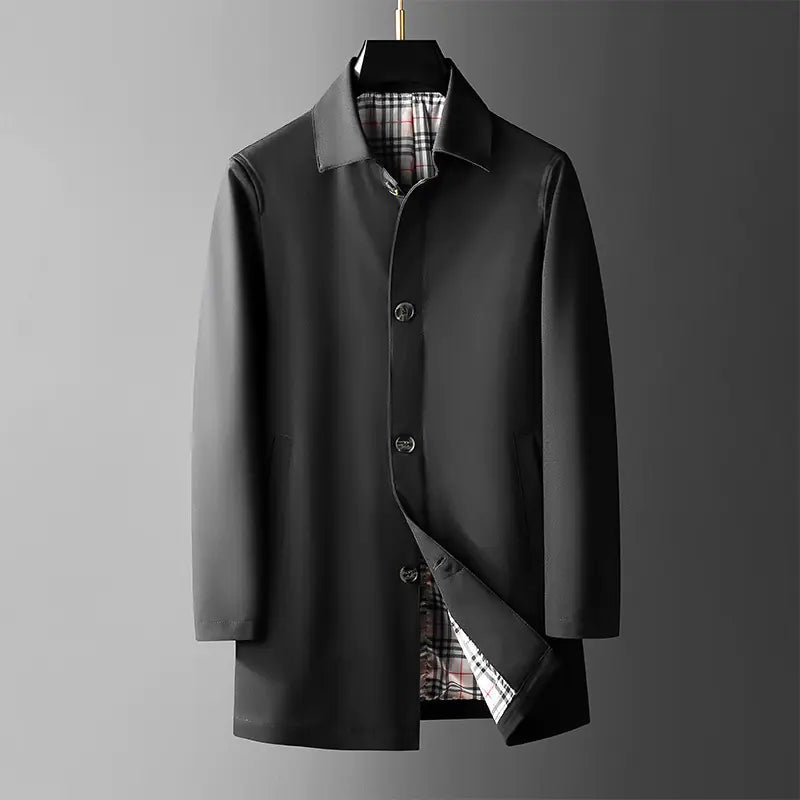 Men's Trendy Mid-length Casual Loose Trench Coat