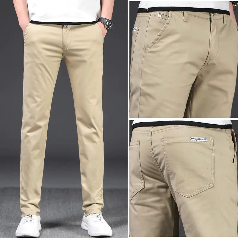 Men's Casual Pants - Stretch Loose Business Casual Style
