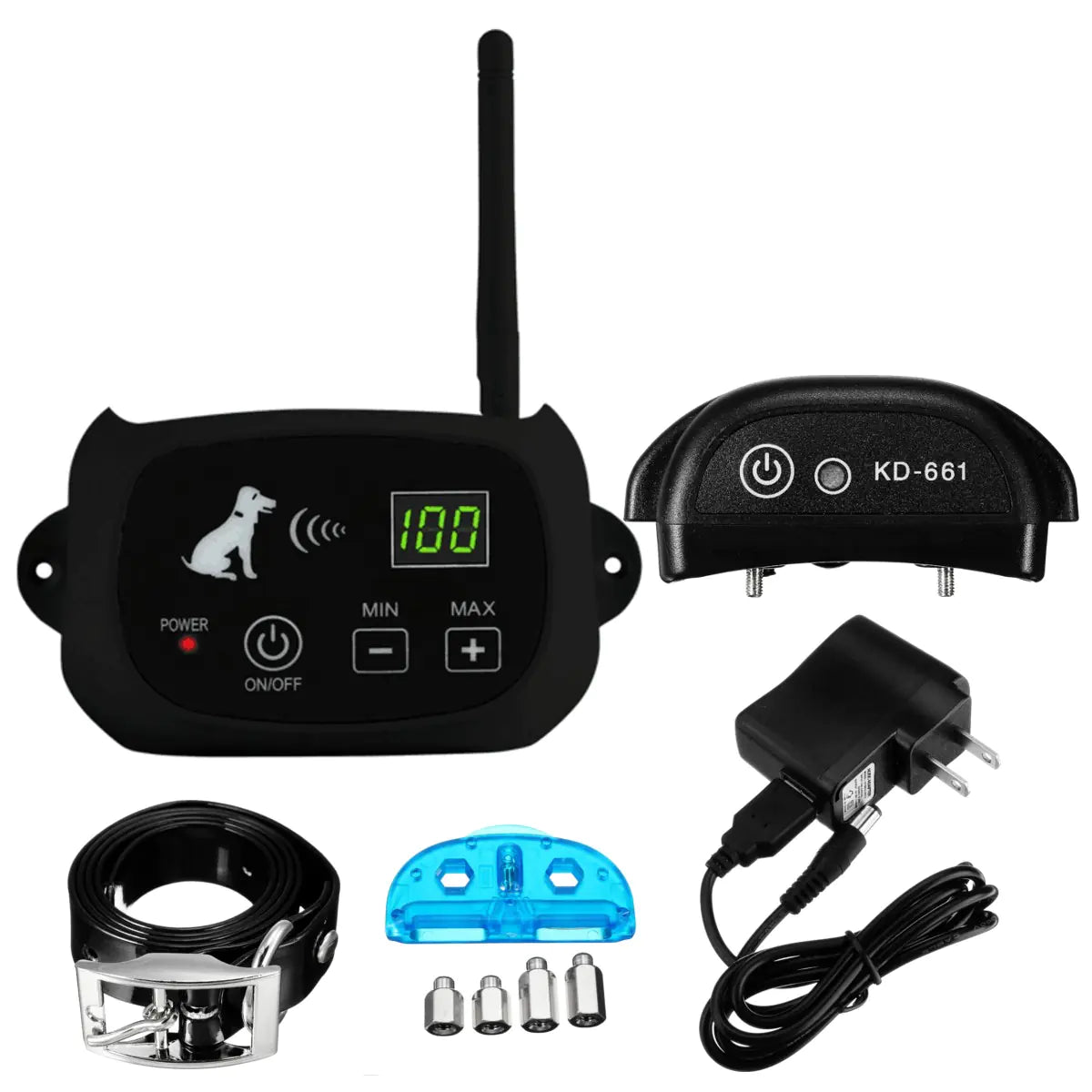 Wireless Electronic Dog Fence with Rechargeable Collar