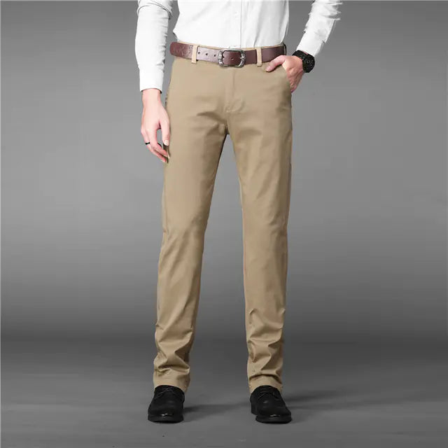 Men's Cotton Stretch Oversized Casual Business Pants
